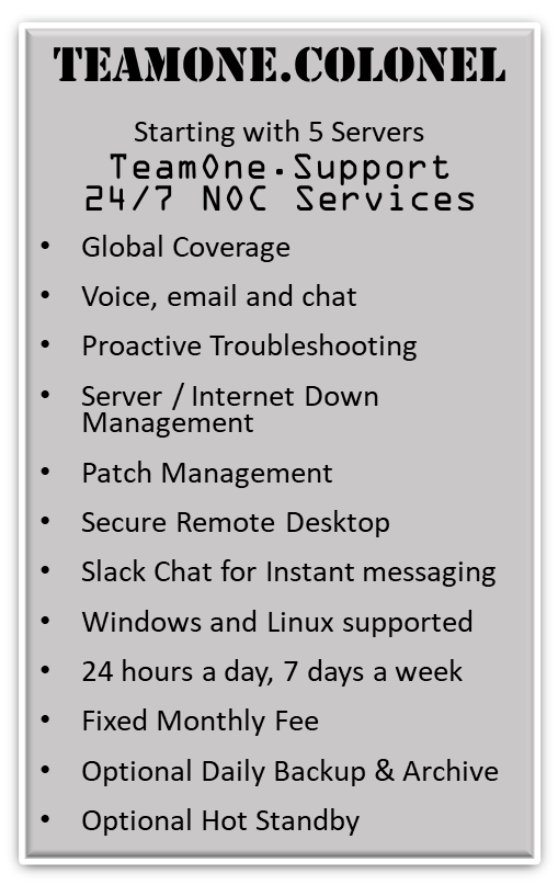 24/7 server support